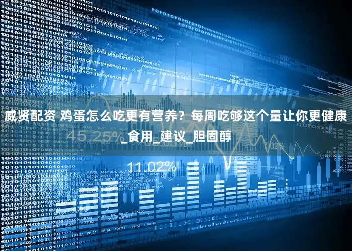 威贤配资 鸡蛋怎么吃更有营养？每周吃够这个量让你更健康_食用_建议_胆固醇